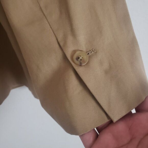 ANA Women's Plus Size Blazer XXL Tan Preppy Office Professional Business Linen - Picture 11 of 14